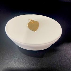 14 Karat engraveable Heart necklace/ charm